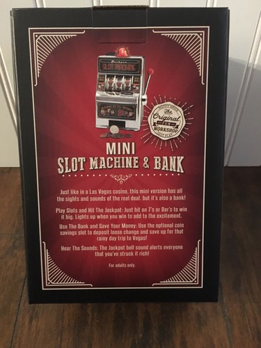 Mini slot machine and - and, bank