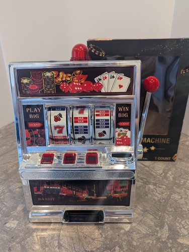 Toy slot machine tall w - machine, w/
