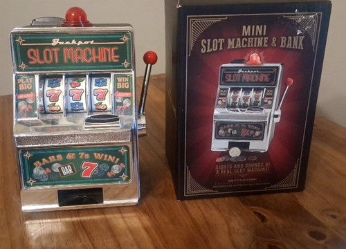 Mini slot machine bank in - mini, &